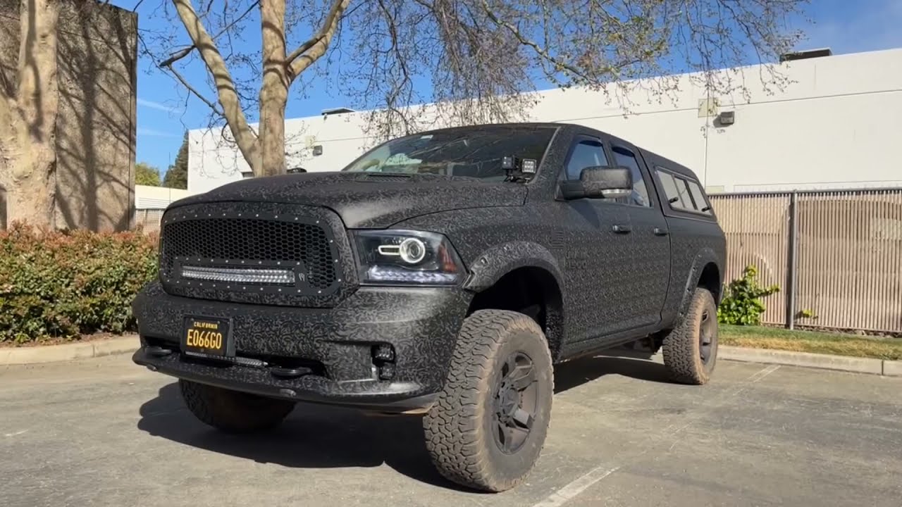 Dodge Ram 1500 Wrapped in Shadow Black