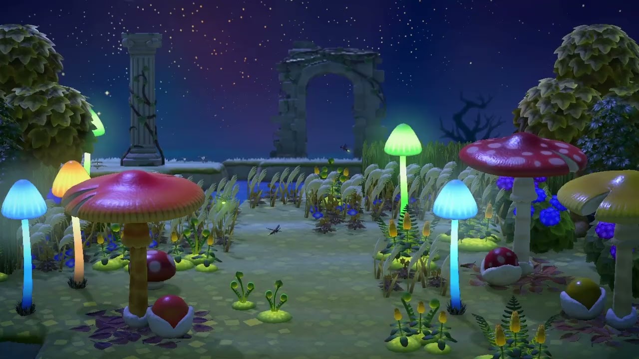 Enchanted Forest Ambience | 🎶 Relaxing Animal Crossing Music for Nighttime 