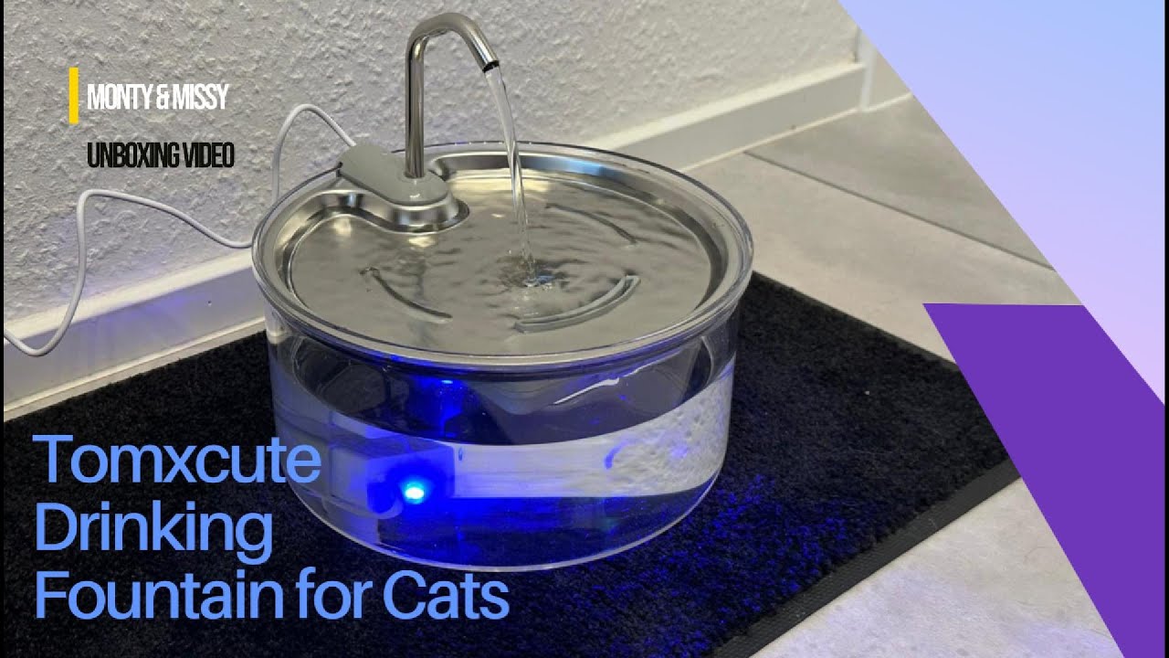 Unboxing Tomxcute drinking fountain for cats