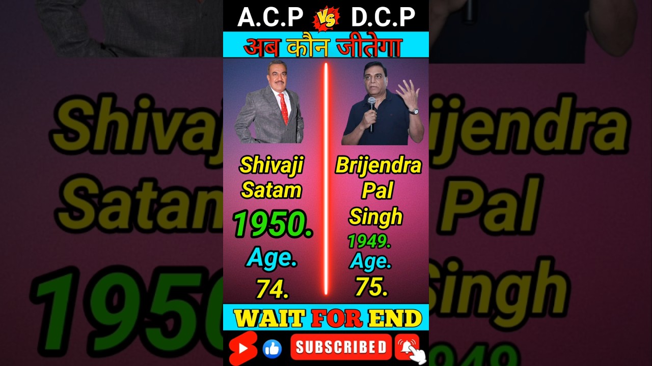 ACP Pradyuman 🆚 DCP Chitrole || Full Comparison❓ #cid #vs #tmkoc #chachaji 🆚 #acppradyuman 😱#shorts❓