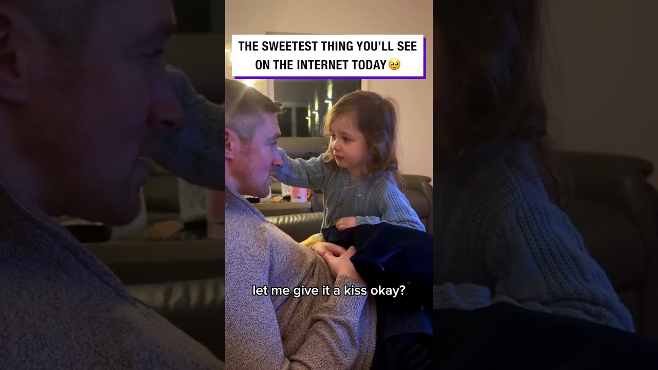 Wholesome Moment Between Dad and Daughter 🥺❤️ (🎥: IG/ sarahsmumdiary)