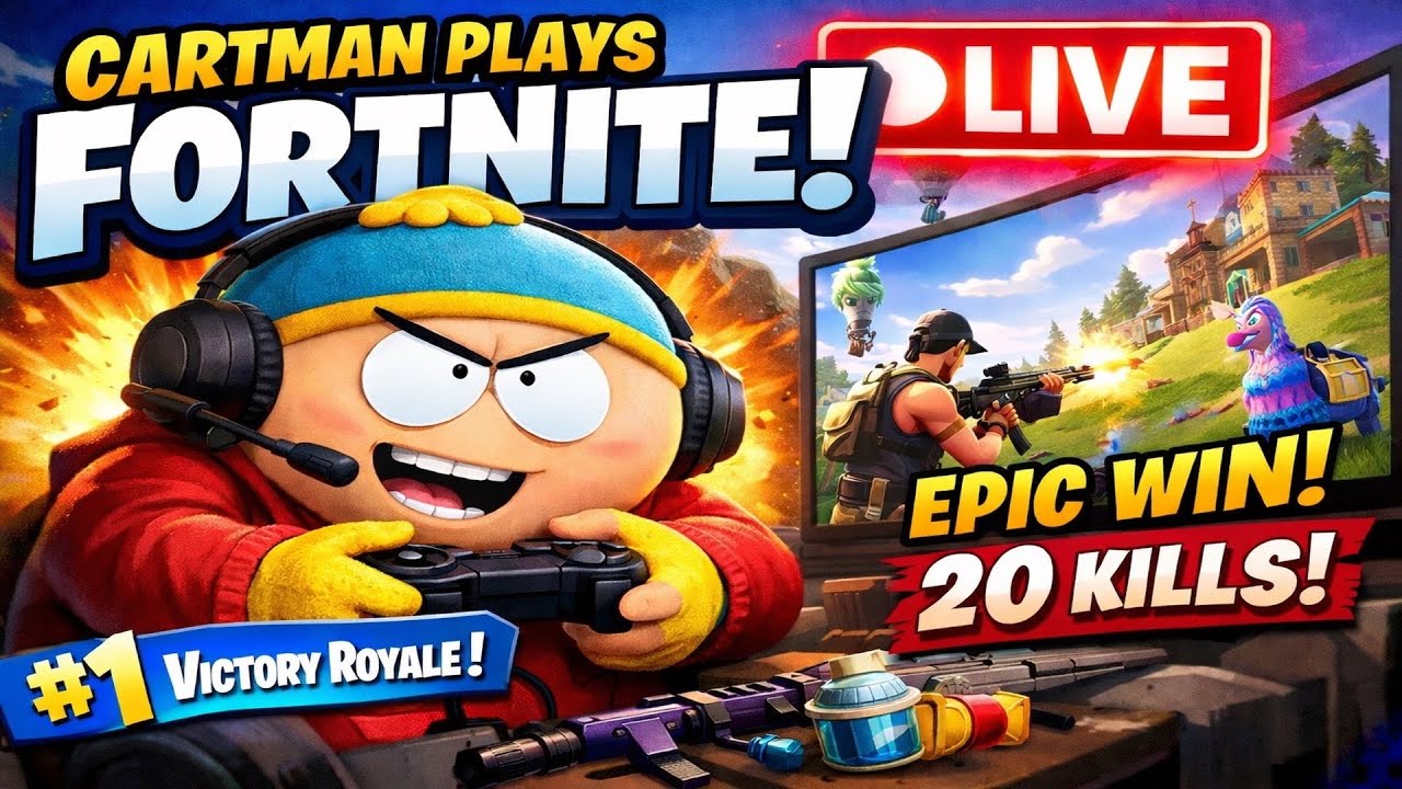South Park in fortnite!!!!!  (live) (Portrait)