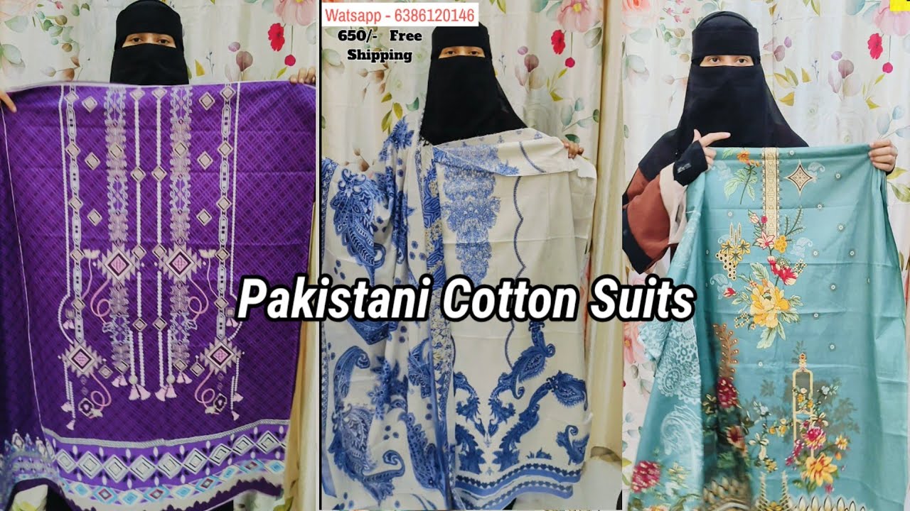 Pure Cotton Pakistani Printed Suits |Cotton Suit | Wholesale Market Suit |  Wholesale Market  