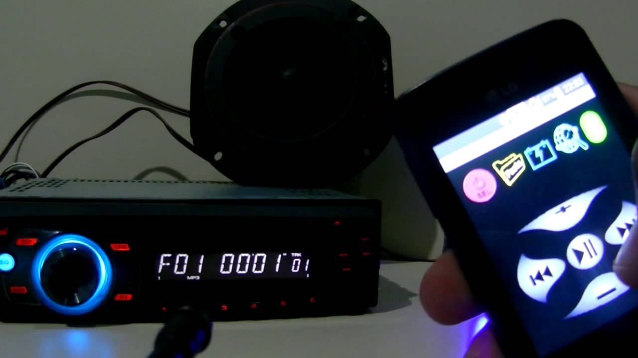 Aplicativo 'Controle Bluetooth' e seu 'Receptor'.