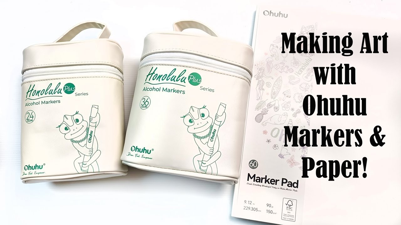 Ohuhu Honolulu Plus Markers & Paper Review! Making Art for Lunar New Year - 2026 Year of the Horse!