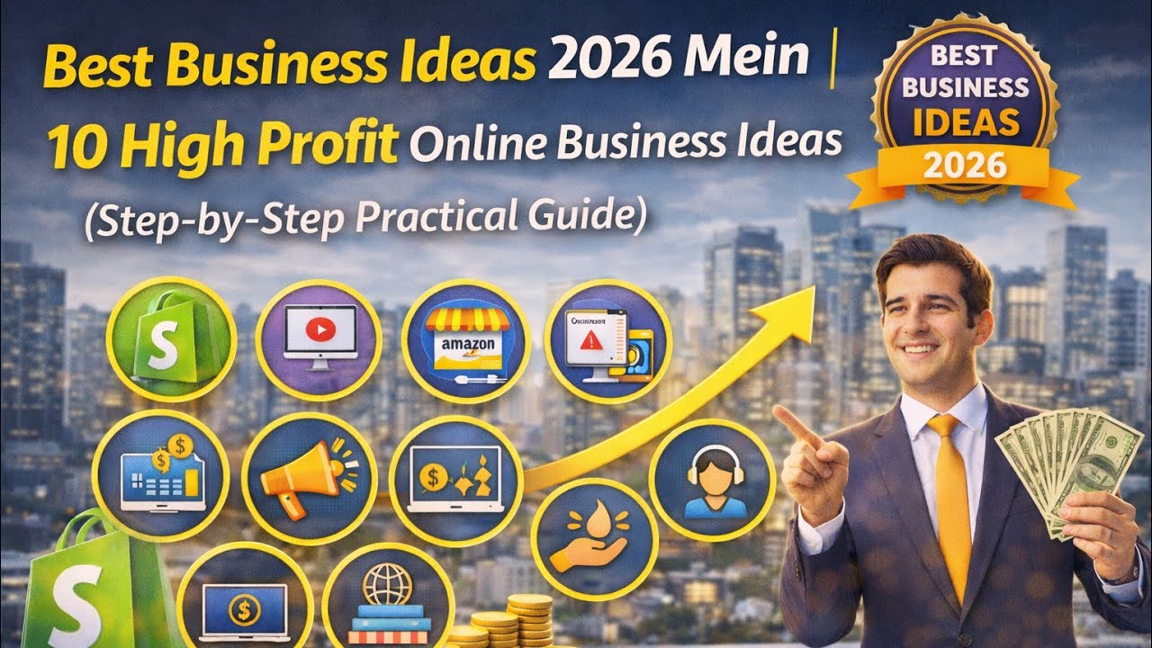 Best Business Ideas 2026 Mein | 10 High Profit Online Business Ideas (Step-by-Step Practical Guide)