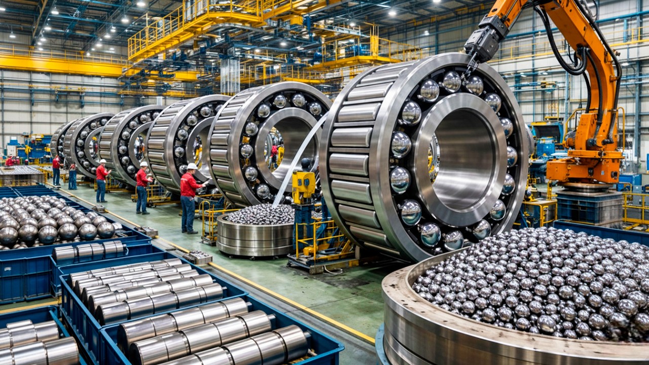 Comment des milliards de roulements en acier sont fabriqués dans cette usine géante