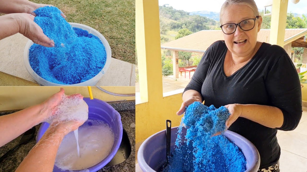 SAB&Atilde;O EM P&Oacute; CASEIRO SUPER DIFERENTE FEITO NO LIQUIDIFICADOR