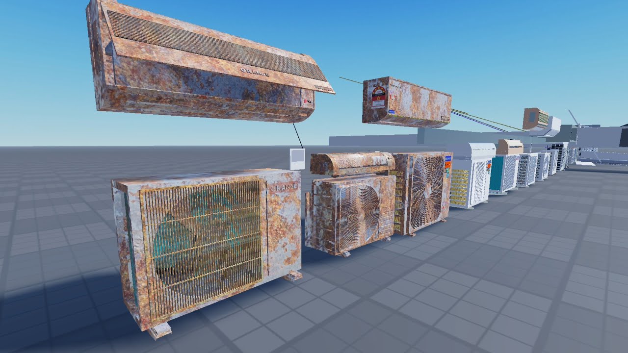 Rusty Air Conditioner Display