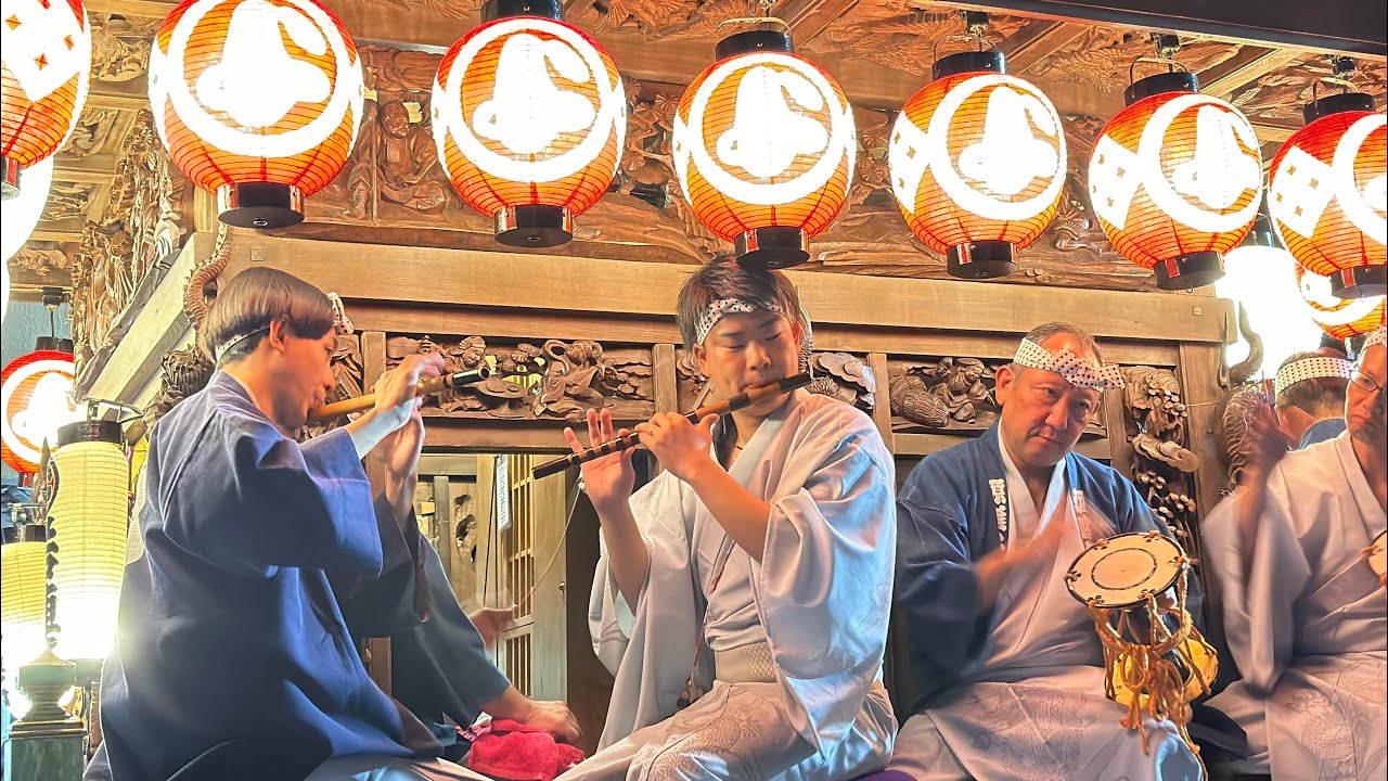 令和六年 佐原の大祭 秋  北横宿~源囃子連中 夜のルート出発地点