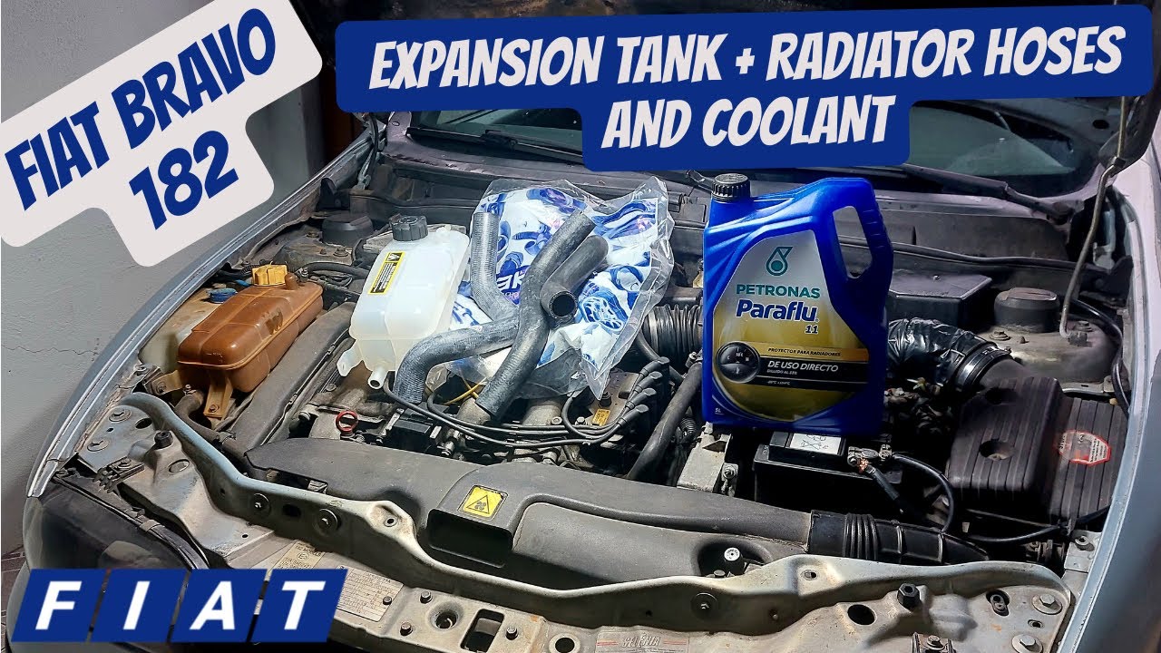 ✅  Fiat Bravo - Expansion Tank Radiator Hoses and Coolant Replacement