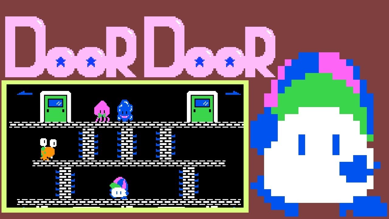 Door Door (Famicom, 1985) &ndash; 50-round (1 loop) session for 1 Player 🎮