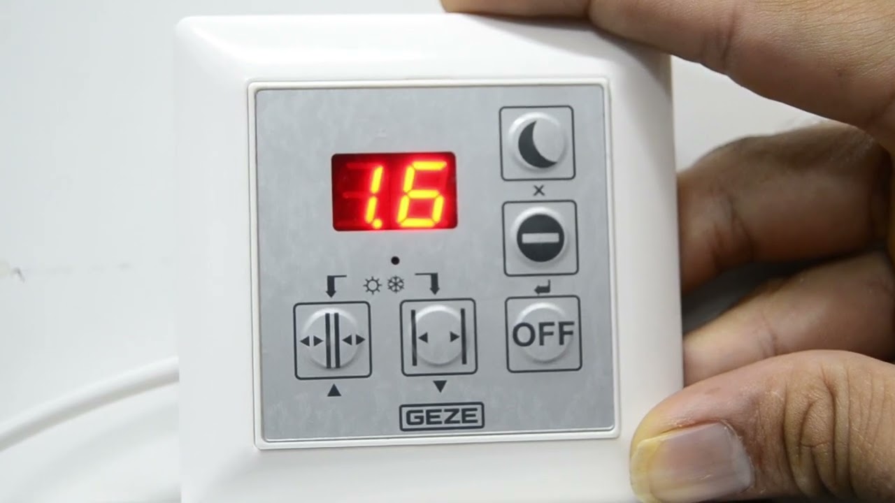 PROGRAMMING OF GEZE EMD-F