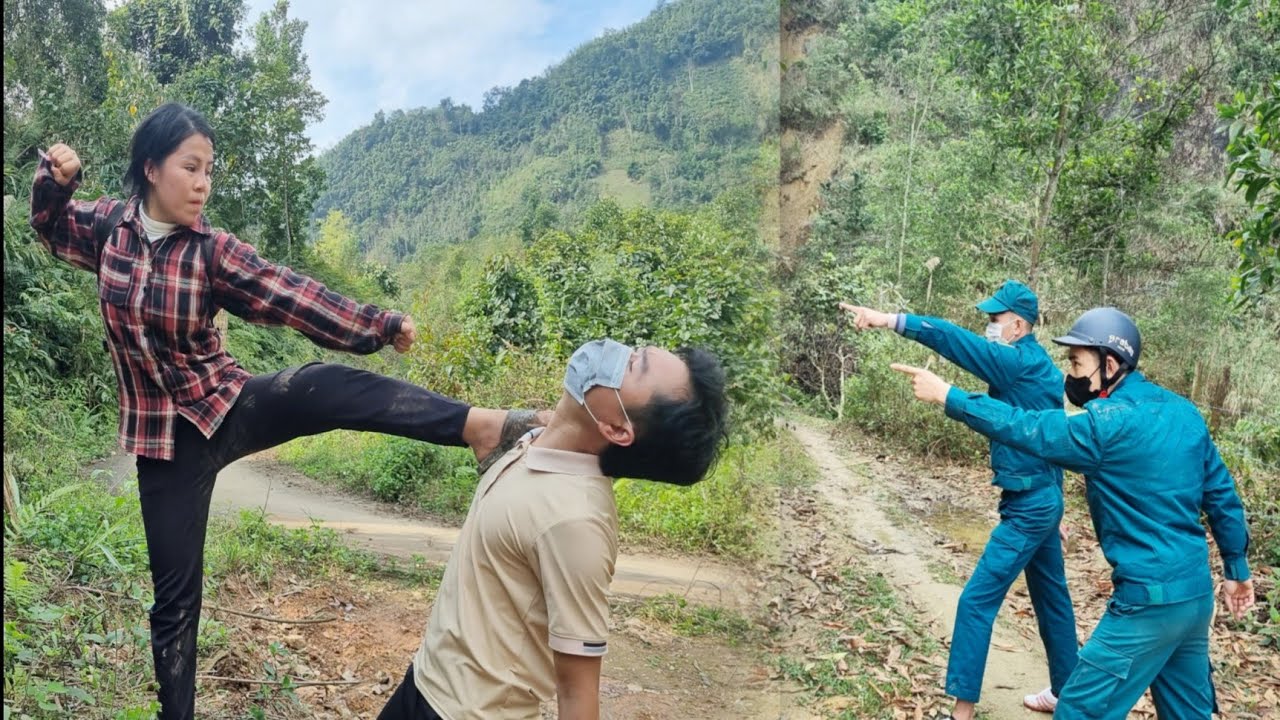 The brave and courageous single woman overcomes her fear to confront the notorious thief.