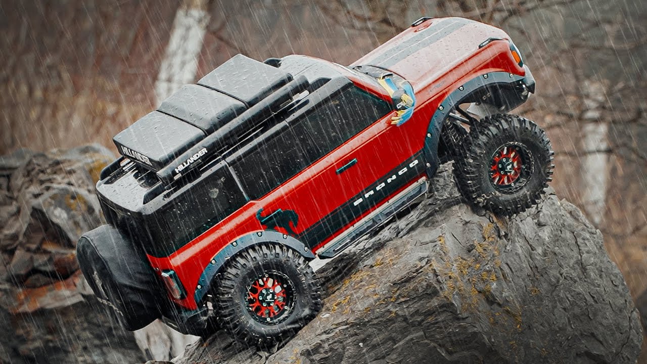 1/10 Scale Interior for TRAXXAS TRX4 Bronco 2021 H-Tech Custom. Servo. Hiking. Jetboil Camp.