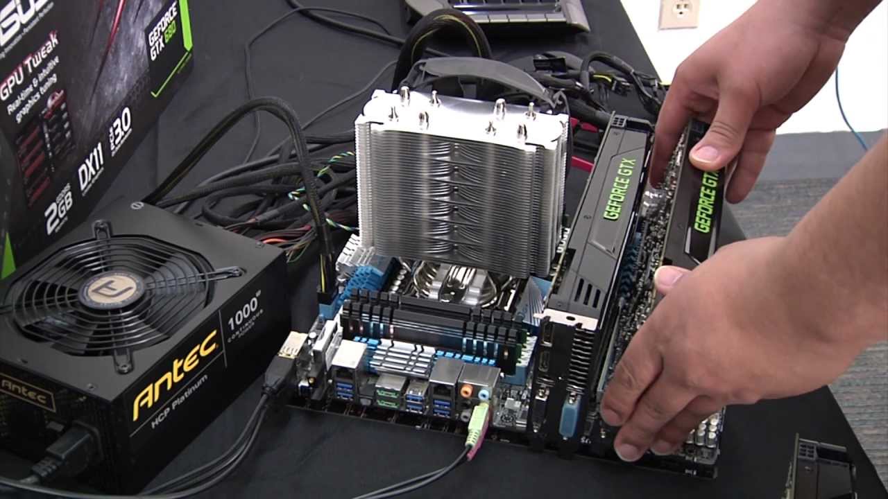 3-Way SLI on GeForce GTX680 Graphics Cards by ASUS