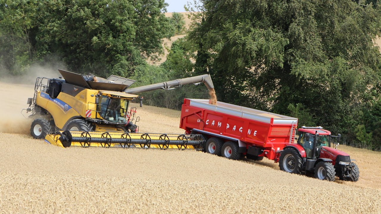 New Holland CR 9.90 Revelation - 10m70 à la moisson du blé 2018