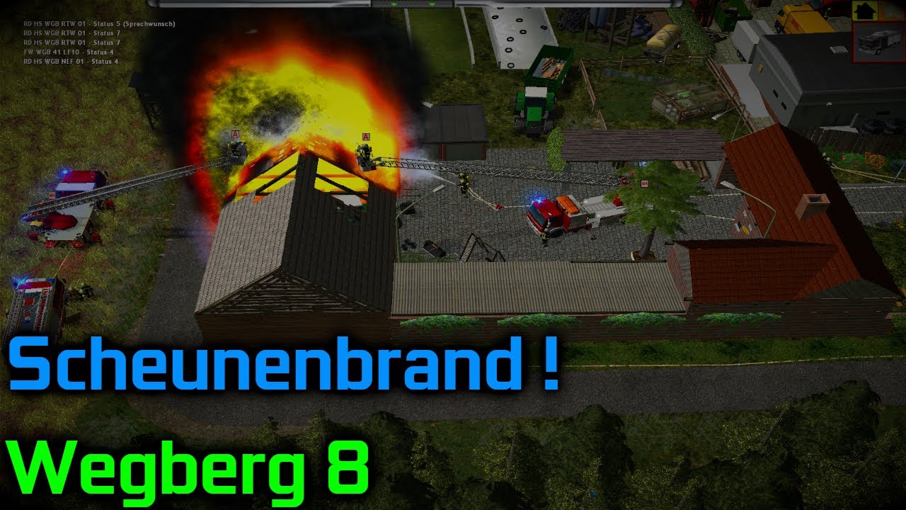 doppelter Drehleitereinstatz beim Scheunenbrand ! | Wegberg 8 Modifikation