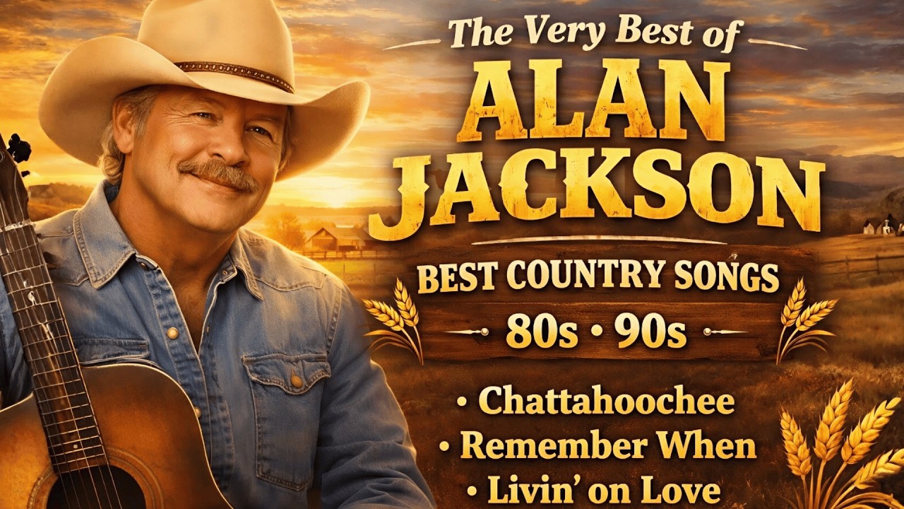 Alan Jackson Greatest Hits Full Album | Best Songs of Alan Jackson | Classic Country Songs 80s-90s