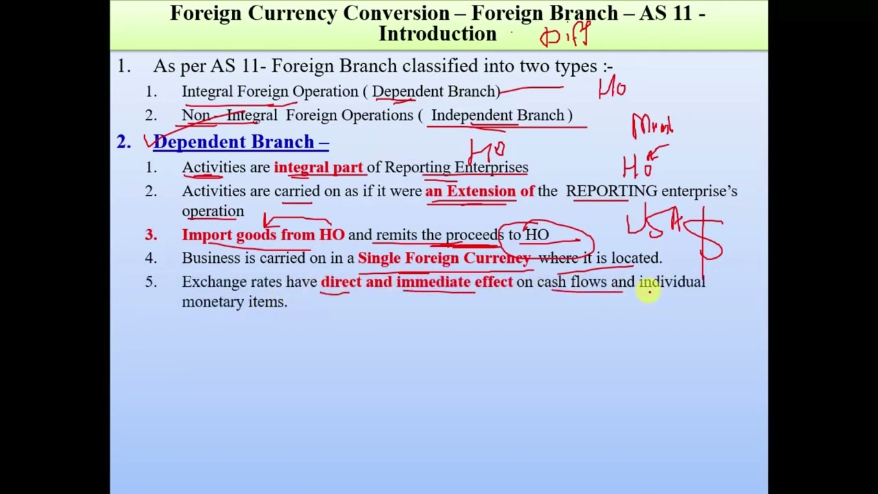 #01 -Foreign Currency Conversion - Foreign Branch - AS11- Practical Introduction and Difference