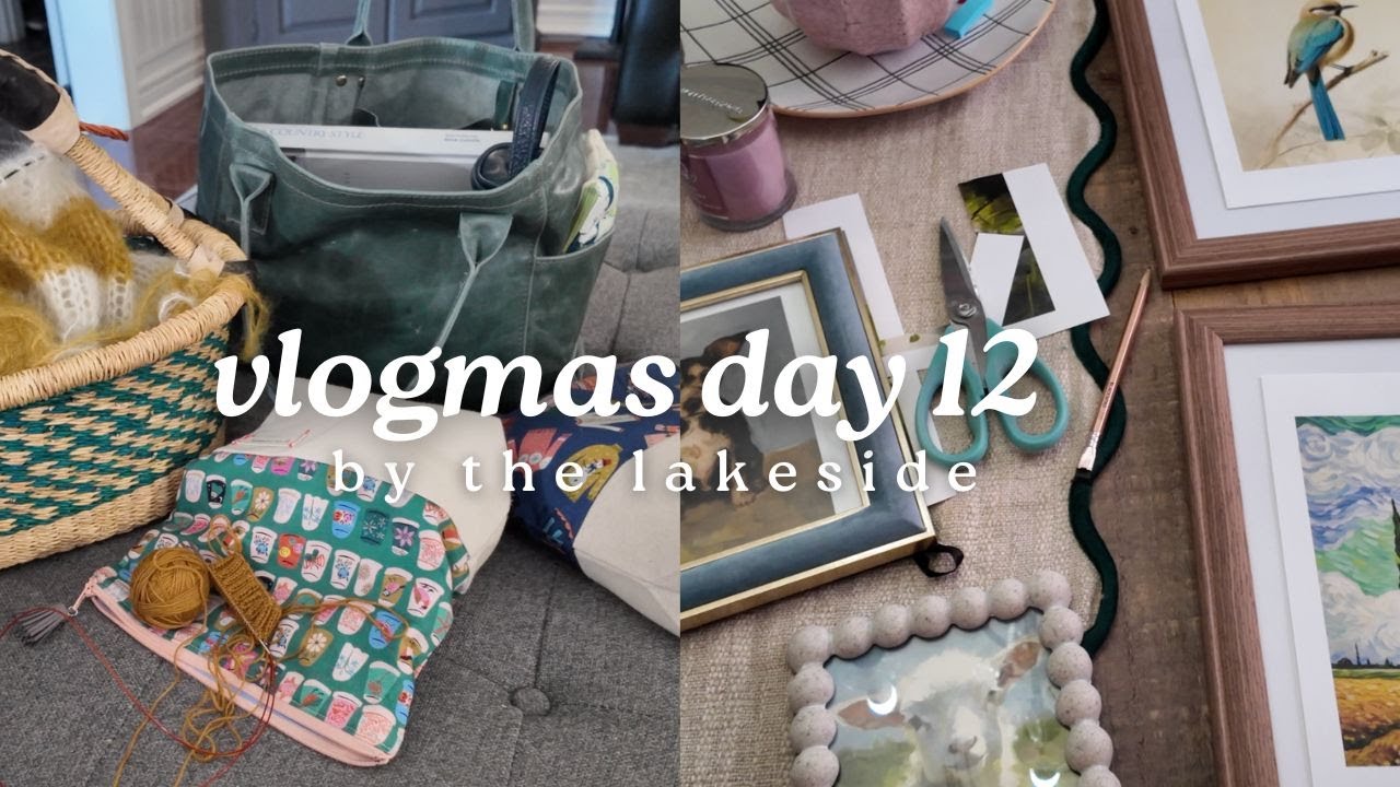 Vlogmas Day 12 | Dressing my Shelves | My Couch Bag