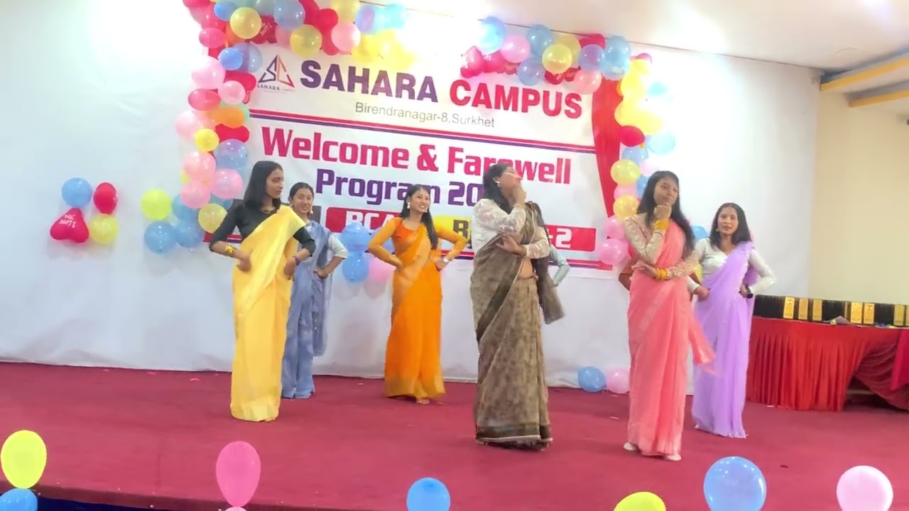 Remix dance song #welcome&farewell program sahara campus surkhet#2081/12/3