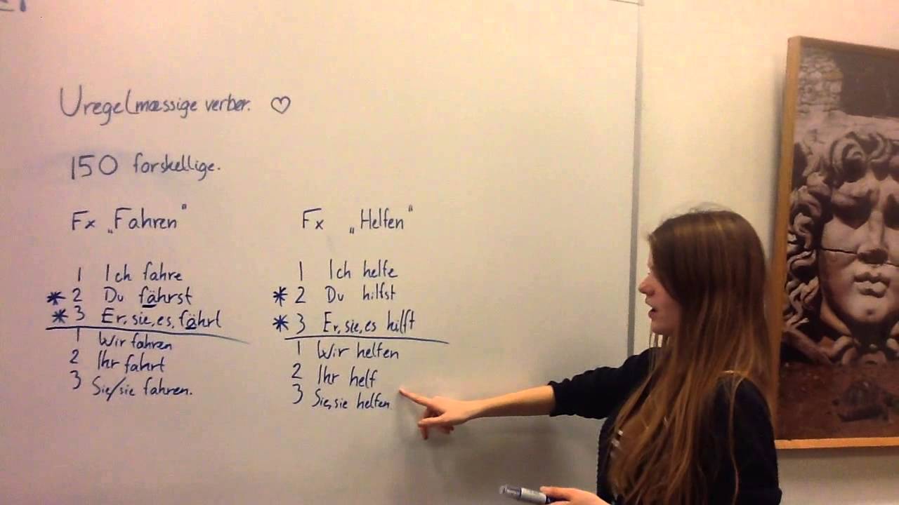 Tyske verber - uregelmæssige/stærke verber