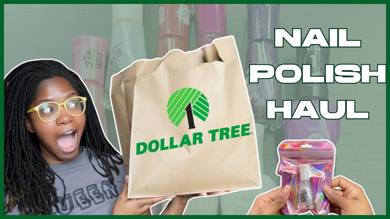 I found Sally Hansen Nail Polish at the Dollar Store!? | Dollar Tree Haul + Swatches + Stamp Fail