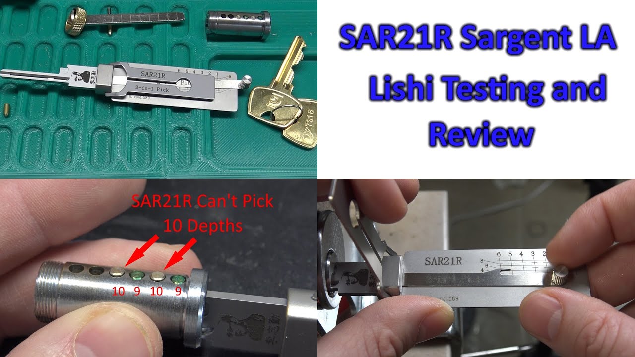 (580)  SAR21R Sargent LA Lishi Testing & Review