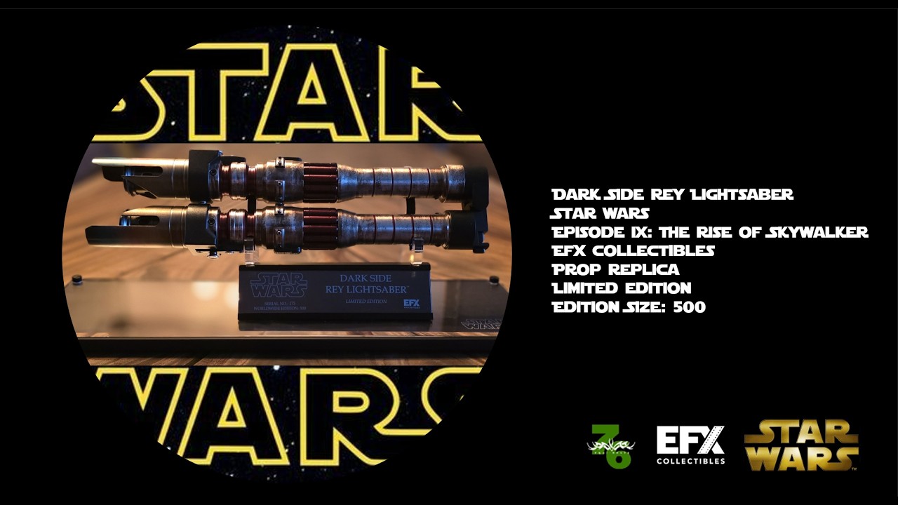 [eFX Collectibles] Star Wars Dark Side Rey Limited Edition Lightsaber TROS Prop Replica ES: 500 #ff