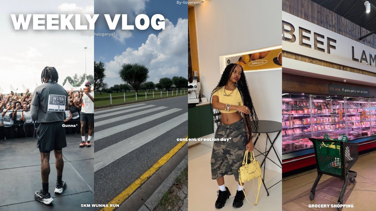 WEEKLY VLOG| 5KM WUNNA RUN ft Gunna,Bedroom Revamp,Content day + Grocery Shopping & More