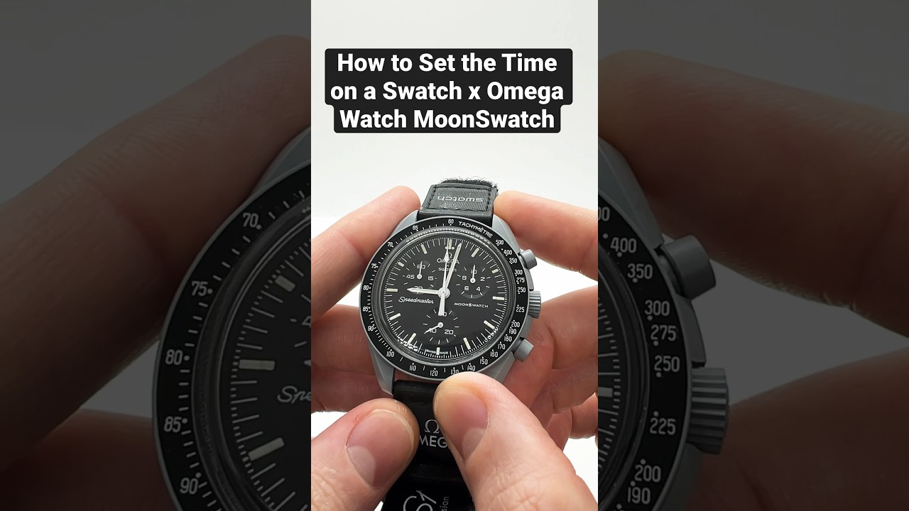 Как установить время на часах-хронографе Omega x Swatch MoonSwatch Mission to the Moon