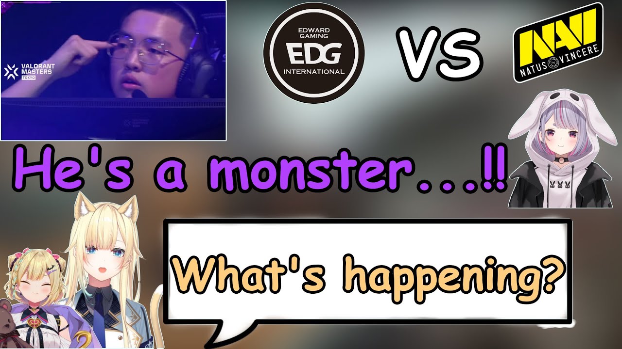 [vspo/Eng sub] Vspo members shocked to see ZmjjKK play [Ema/Hinano/Mimi/Noah/VCT/valorant]
