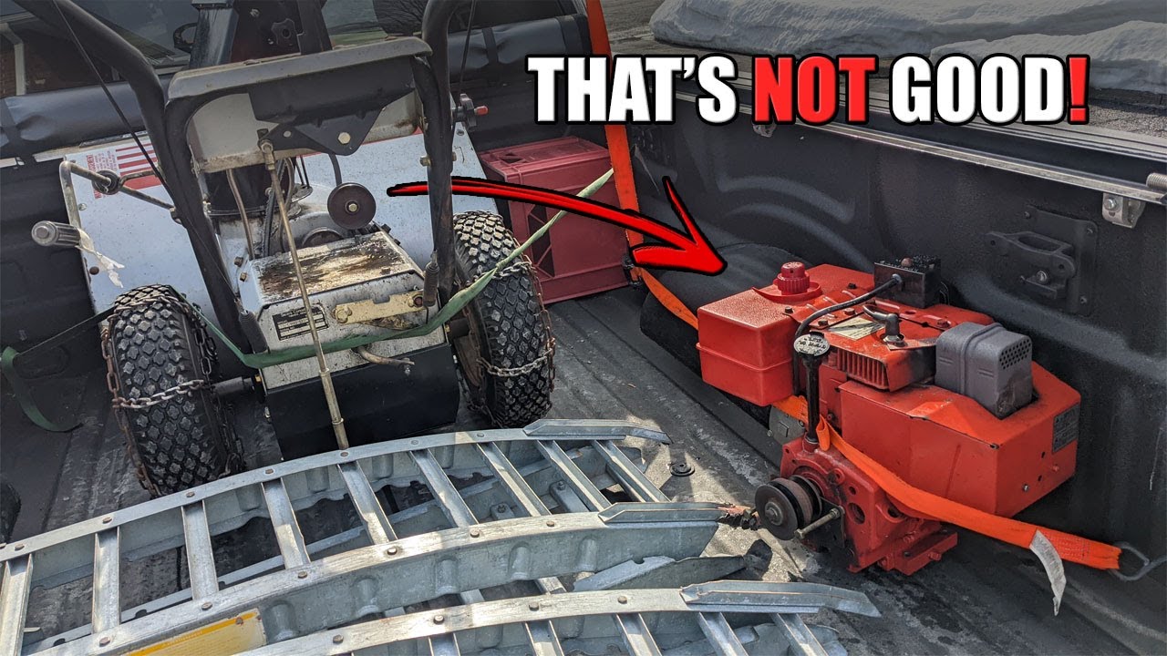 Reinstalling an Engine that Fell Off a Snowblower