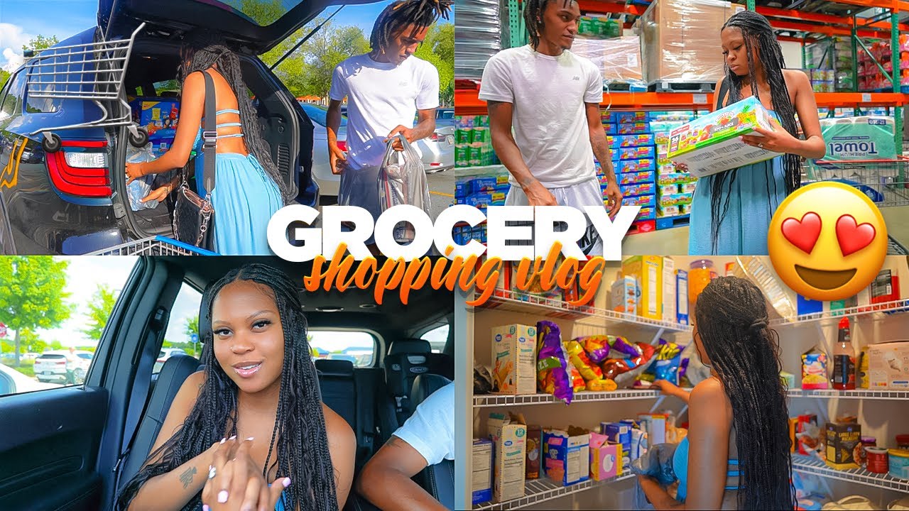 Grocery Shopping Vlog + Restocking The Pantry & Fridge ♡