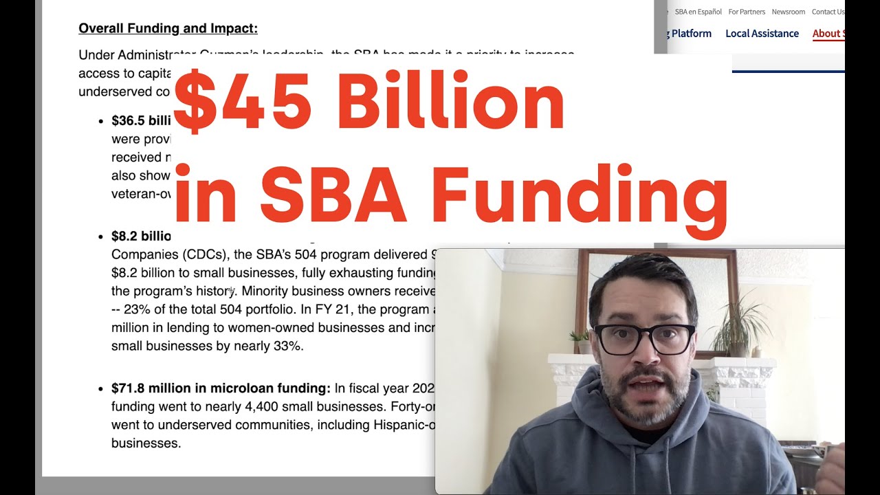 $45 Billion SBA Funding (Press Release)