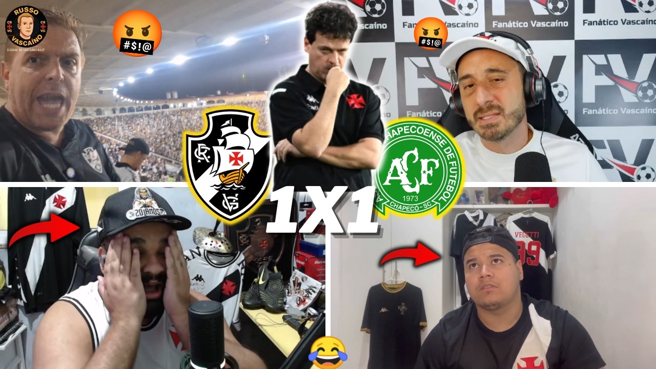 REA&Ccedil;&Otilde;ES DOS VASCAINOS REVOLTADOS - FORA DINIZ | VASCO 1 X 1 CHAPECOENSE | BRASILEIR&Atilde;O 2026