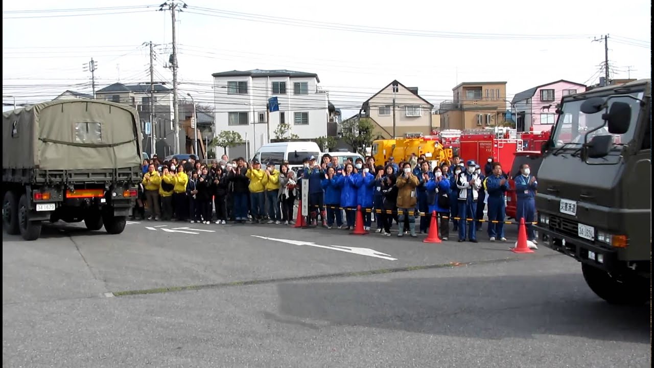 浦安市へ災害派遣の自衛隊が撤収