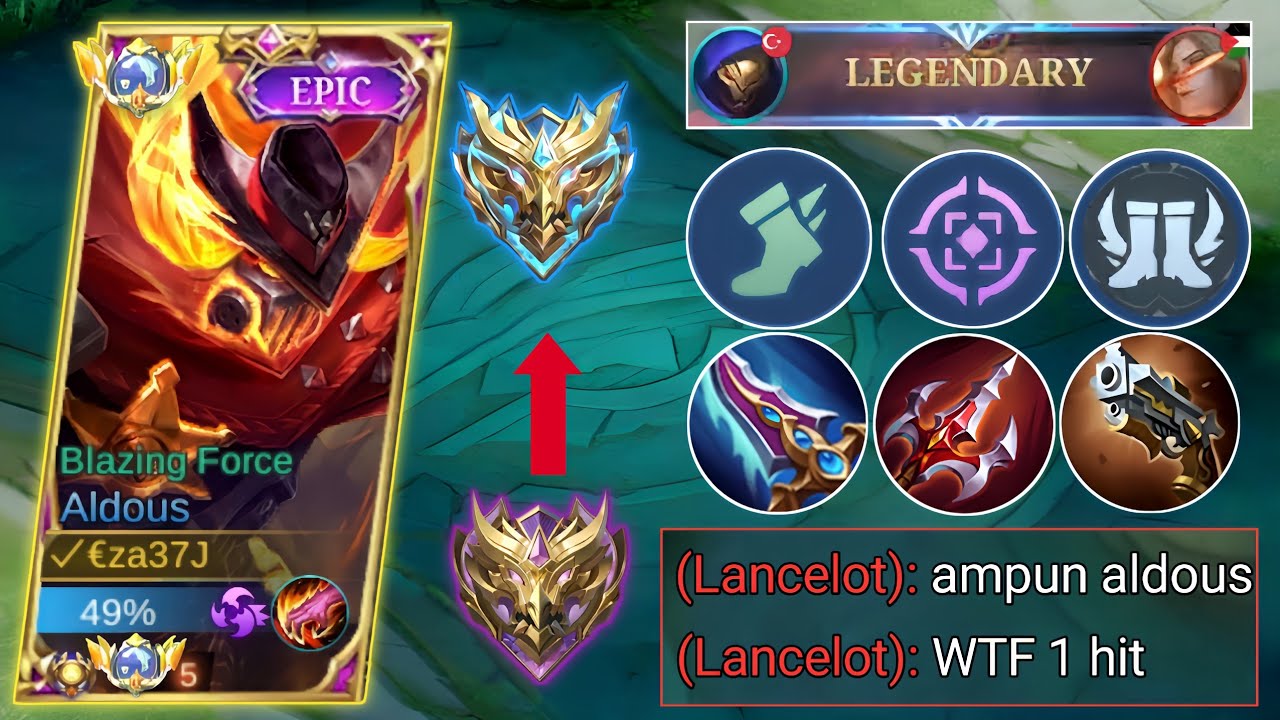 SUSUNAN EMBLEM & BUILD ALDOUS TERSAKIT 2024 | ALDOUS BEST BUILD 2024 - MOBILE LEGENDS