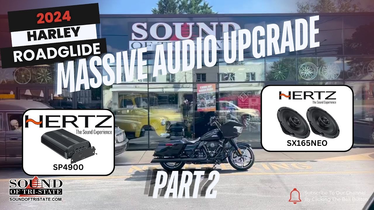 YOU GOTTA HEAR THIS!! HERTZ AUDIO UPGRADE - Harley Davidson Roadglide Part 2