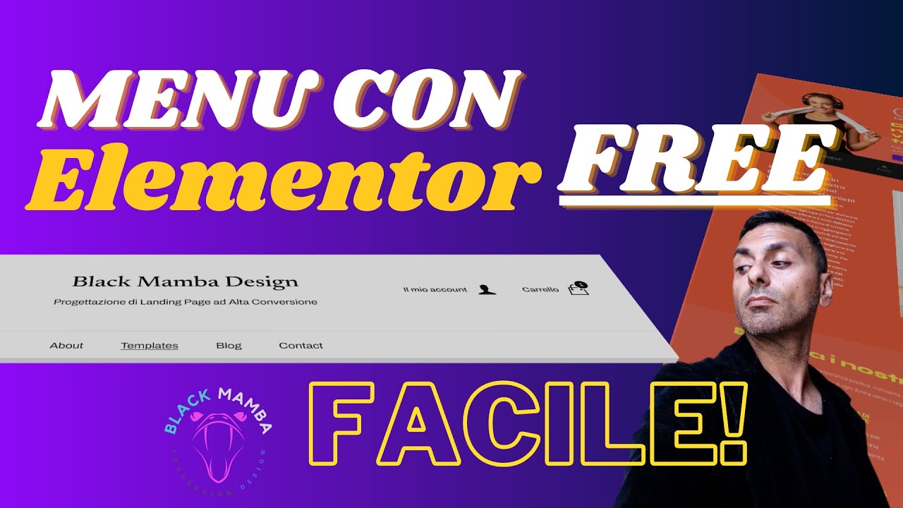 Creare un MENU con Elementor FREE, il mio sporco trucchetto!