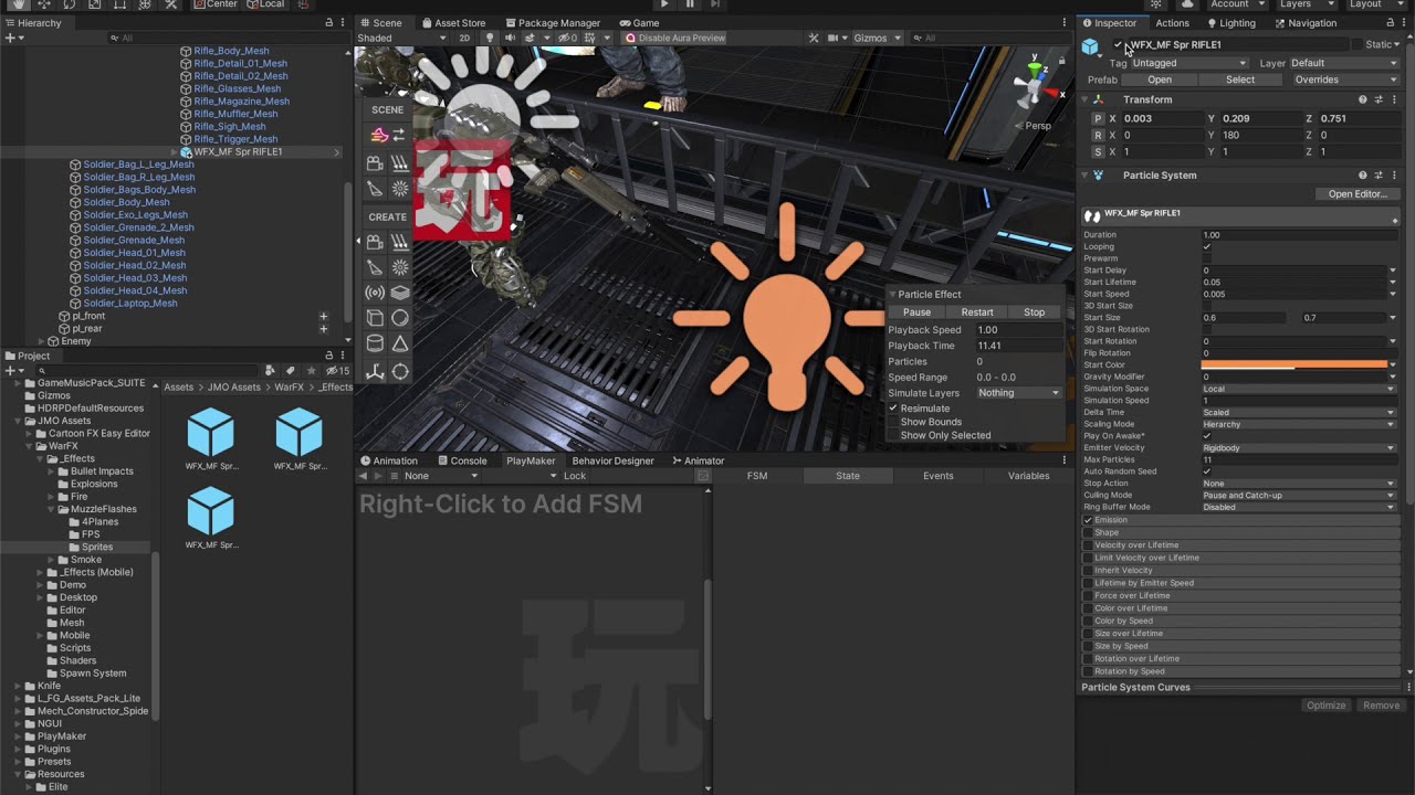Unity2020 + Playmaker : Get Key Down / Key Up / Activate Game Object