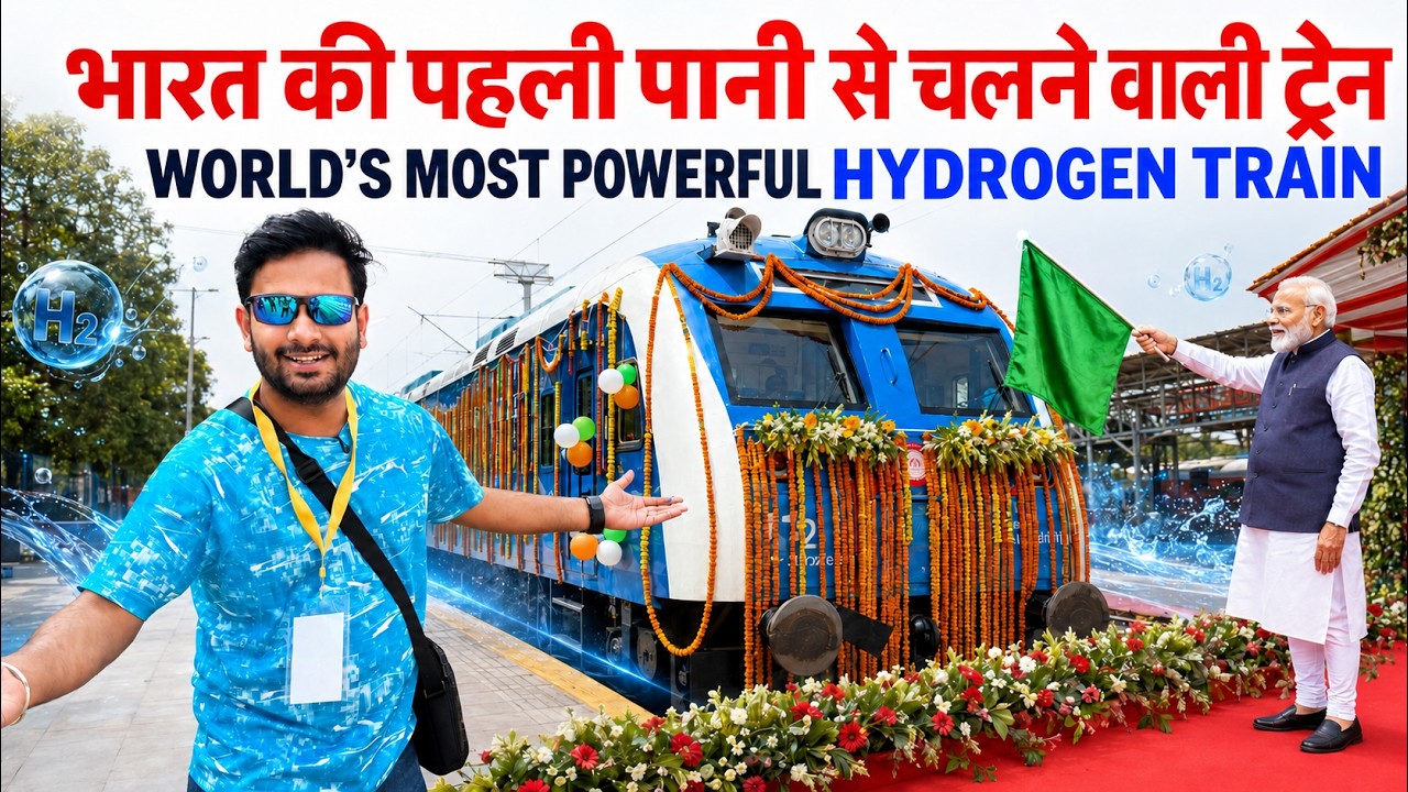 Inauguration of India's First Hydrogen Train full Detailed interior and Review