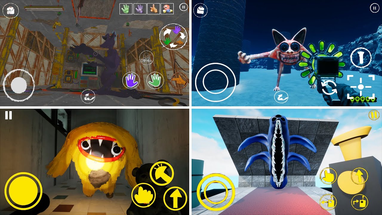 Poppy Playtime Chapter 3 Mobile vs Zoonomaly Mobile vs Garten of Banban 7 Mobile vs Joyville Mobile