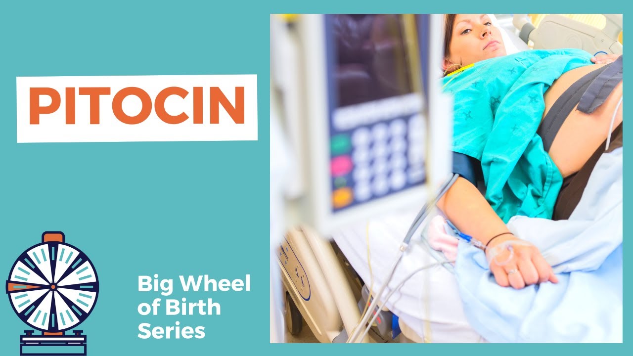 How does PITOCIN work to induce labor?