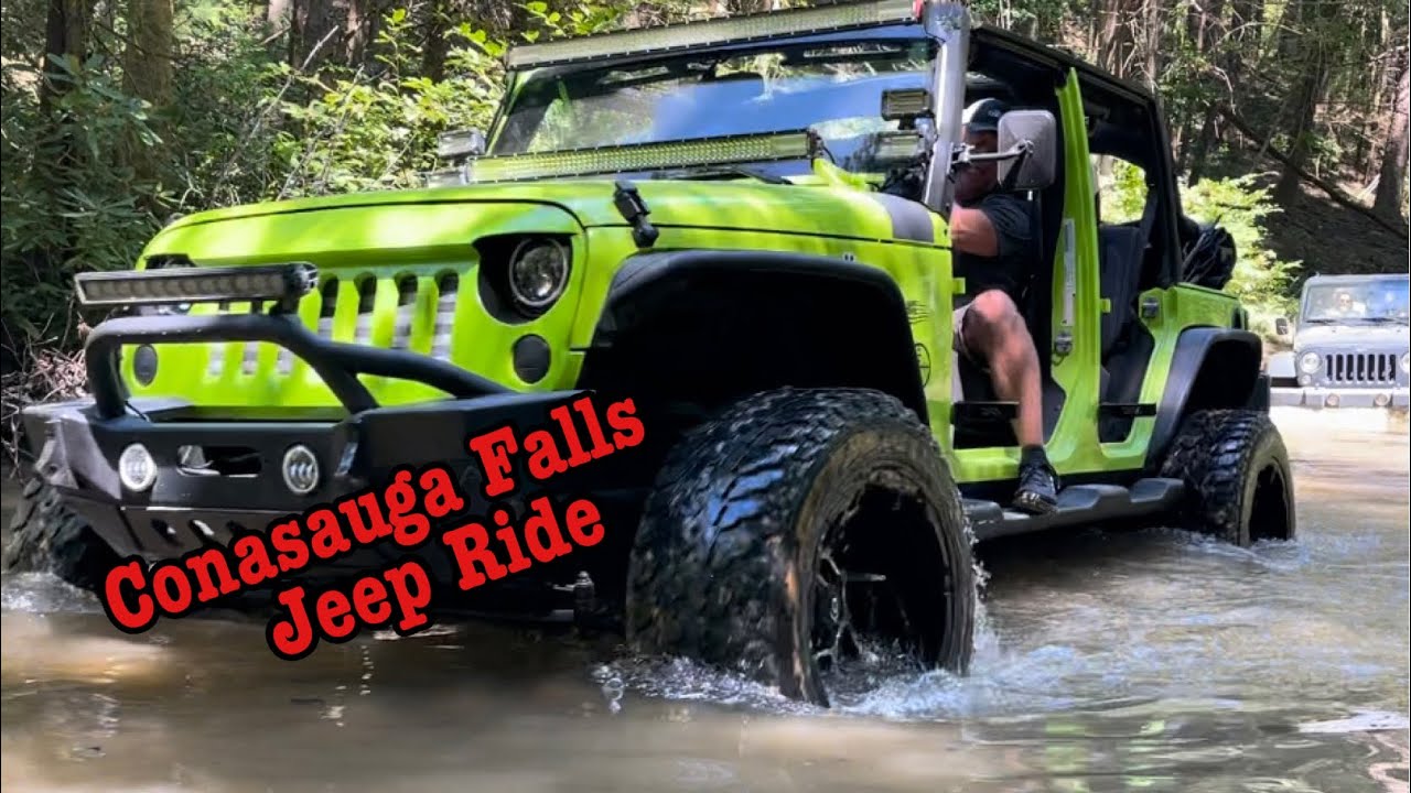 Jeep Ride at Conasauga Falls in Tellico TN. September 2023..