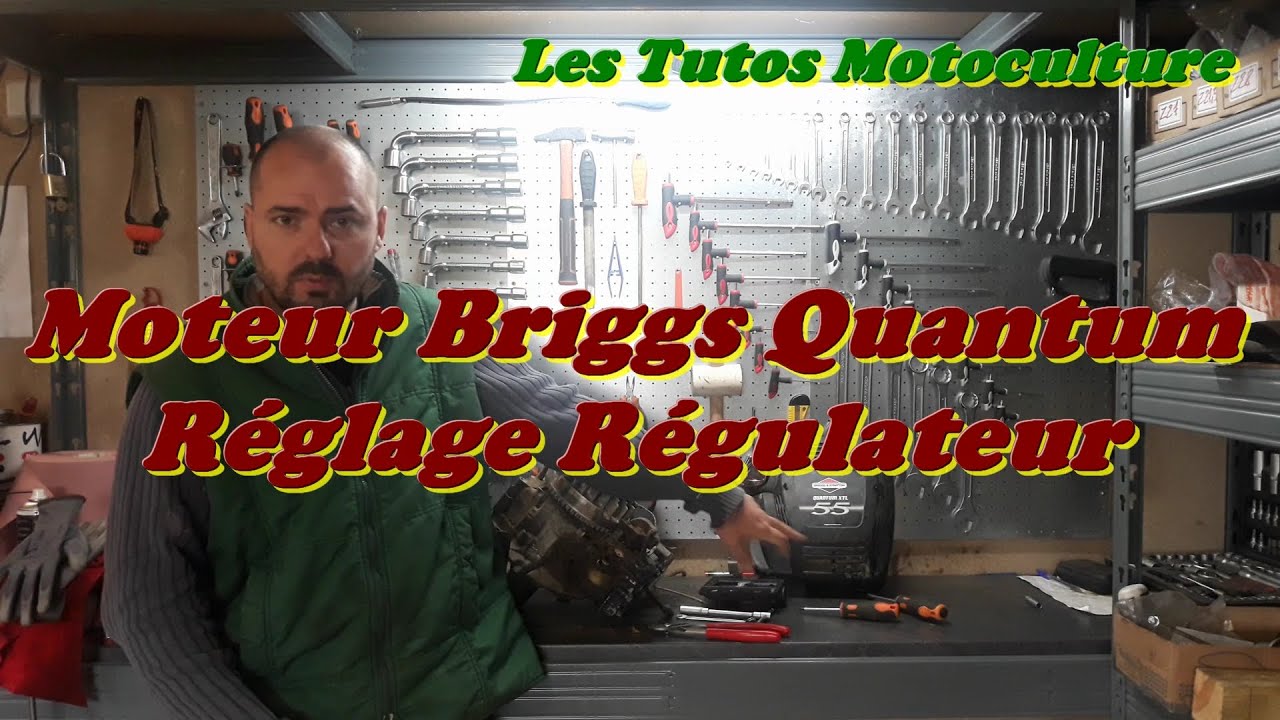 Moteur Briggs quantum problème régime  ? Le réglage régulateur
