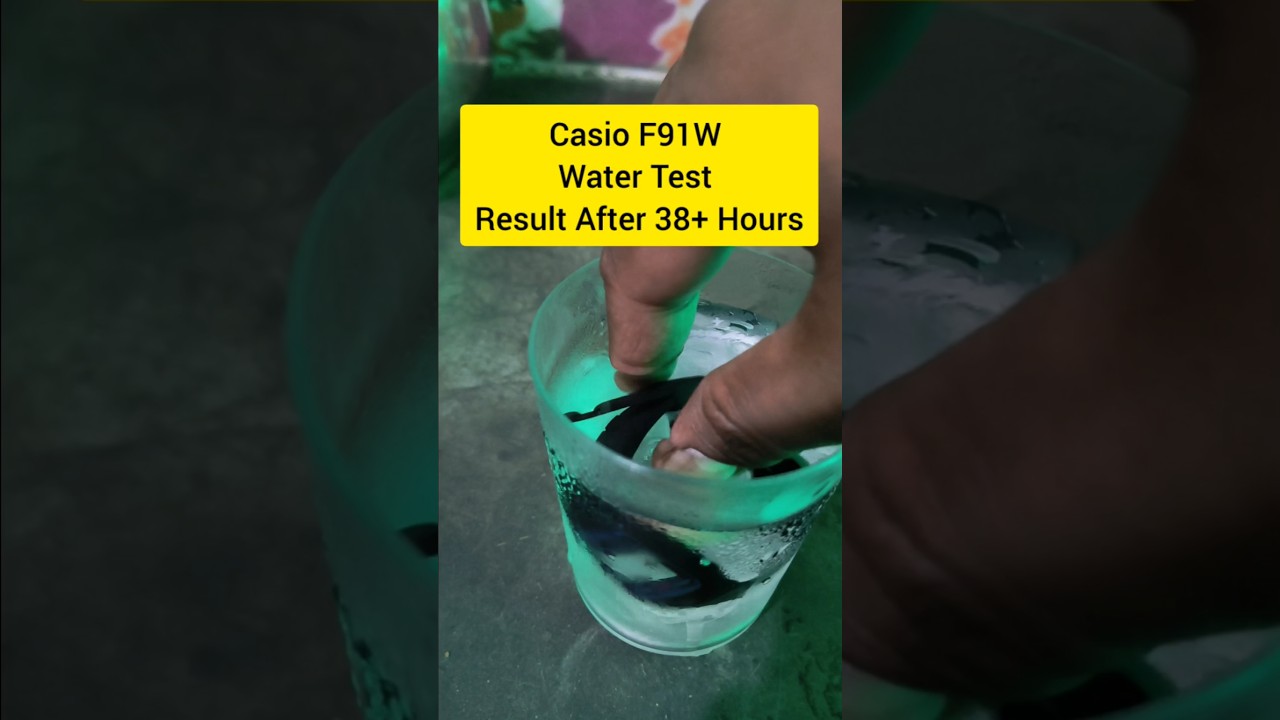 Casio F91W Water Test 