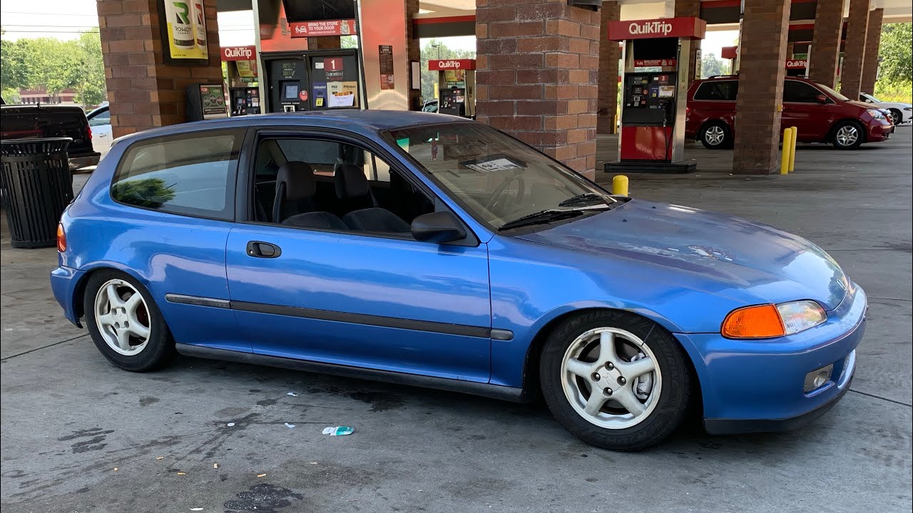 Slamming the EG Civic Hatch w Maxspeedingrods Coilovers