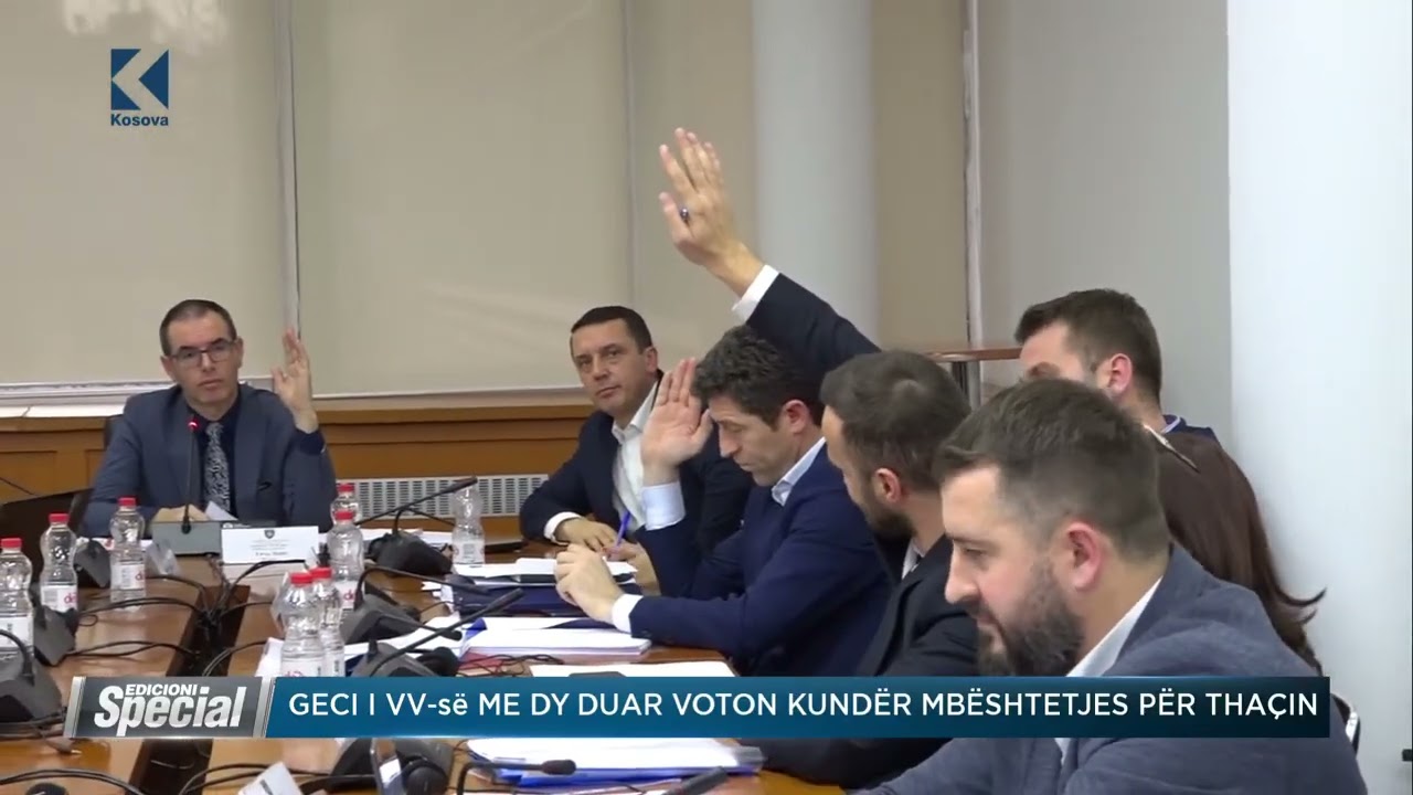 Geci i VV-së me dy duar voton kundër mbështetjes për Thaçin